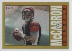 AJ McCarron [Gold Refractor] #22 Football Cards 2014 Topps Chrome 1985 Prices