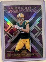 Christian Watson [Purple] Football Cards 2022 Panini XR Impending Greatness Prices