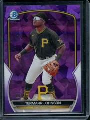 Termarr Johnson [Purple] #BCP-170 Baseball Cards 2023 Bowman Chrome Prospects Sapphire Prices