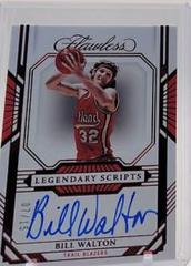 Bill Walton [Ruby] Basketball Cards 2022 Panini Flawless Autograph Prices