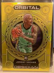 Jeremy Sochan [Yellow Flood] #5 Basketball Cards 2022 Panini Obsidian Orbital Prices