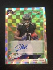 Justice Hill #TR 33 Football Cards 2019 Donruss The Rookies Autographs Prices