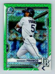 Wander Franco [Green Refractor Mega Box Mojo] #BCP-57 Baseball Cards 2021 Bowman Chrome Prospects Prices