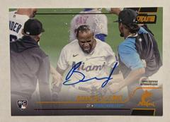 Bryan De La Cruz [Orange Foil] Baseball Cards 2022 Stadium Club Autographs Prices