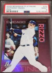 Anthony Rizzo [Pink] #23 Baseball Cards 2020 Bowman Platinum Prices