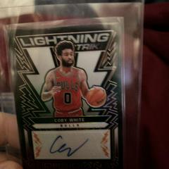 Coby White [Orange] #LSS-CBW Basketball Cards 2021 Panini Obsidian Lightning Strike Signatures Prices