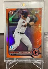 Chase DeLauter [Orange] #BD-49 Baseball Cards 2022 Bowman Draft 1st Edition Prices
