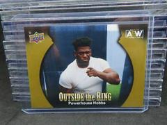 Powerhouse Hobbs [Gold] #OTR-9 Wrestling Cards 2022 Upper Deck AEW Outside the Ring Prices