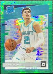 LaMelo Ball [Green Pulsar] Basketball Cards 2020 Panini Donruss Optic Prices