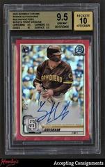 Trent Grisham [Red Refractor] #CRATG Baseball Cards 2020 Bowman Chrome Rookie Autographs Prices