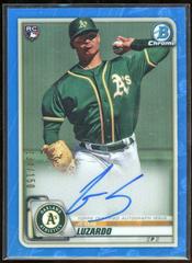 Jesus Luzardo [Blue Refractor] #CRA-JL Baseball Cards 2020 Bowman Chrome Rookie Autographs Prices