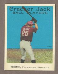 Jim Thome Batting [Mini Blue] #25 Baseball Cards 2004 Topps Cracker Jack Prices