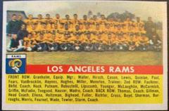 Los Angeles Rams #114 Football Cards 1956 Topps Prices