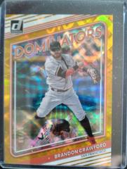 Brandon Crawford [Gold] Baseball Cards 2022 Panini Donruss Dominators Prices