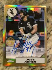 Jose Abreu Baseball Cards 2022 Topps Chrome 1987 Autographs Prices