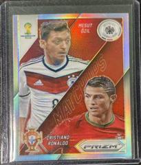 Cristiano Ronaldo, Mesut Ozil Soccer Cards 2014 Panini Prizm World Cup Matchups Prices