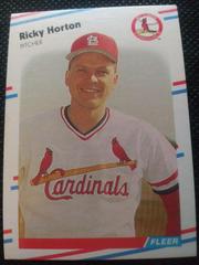 Ricky Horton #36 Baseball Cards 1988 Fleer Prices
