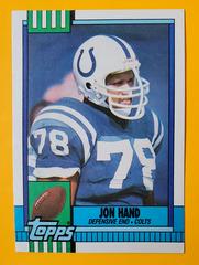 Jon Hand #308 Football Cards 1990 Topps Tiffany Prices