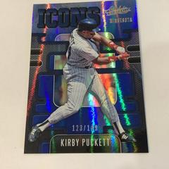 Kirby Puckett [Spectrum Blue] Baseball Cards 2021 Panini Absolute Icons Prices