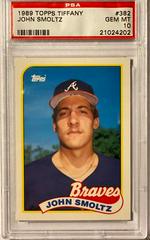 John Smoltz Baseball Cards 1989 Topps Tiffany Prices
