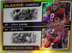 Jerry Rice, Steve Young [Gold] #CC-2 Football Cards 2022 Panini Classics Combos Prices