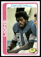 David Hill Football Cards 1978 Topps Prices