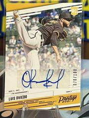 Luis Oviedo [Red] #PR-LO Baseball Cards 2021 Panini Chronicles Prestige Autographs Prices