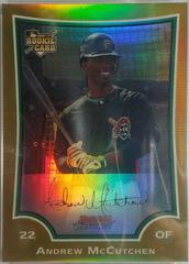Andrew McCutchen [Gold Refractor] #178 Baseball Cards 2009 Bowman Chrome Prices