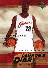 LeBron James Basketball Cards 2003 Upper Deck Lebron's Diary Prices