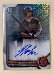 Jordan Lawlar #BMA-JL Baseball Cards 2022 Bowman Chrome Mega Box Mojo Autographs Prices