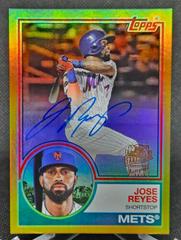 Jose Reyes [Gold] Baseball Cards 2023 Topps Archives 1983 Fan Favorites Autographs Prices