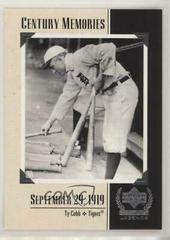 Ty Cobb Baseball Cards 1999 Upper Deck Century Legends Prices