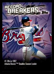 Chipper Jones Baseball Cards 2003 Topps Record Breakers Prices