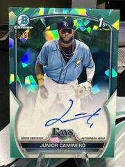 Junior Caminero [Aqua] #BSPA-JCO Baseball Cards 2023 Bowman Chrome Sapphire Autographs Prices