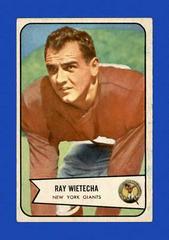 Ray Wietecha Football Cards 1954 Bowman Prices