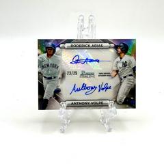 Roderick Arias, Anthony Volpe #DRA-AV Baseball Cards 2023 Bowman Sterling Dual Refractor Autographs Prices