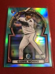 Gabriel Moreno [Aqua] Baseball Cards 2023 Bowman Chrome Rookie of the Year Favorites Prices