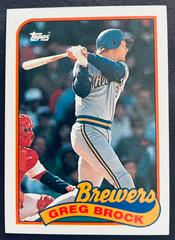 Greg Brock Baseball Cards 1989 Topps Prices