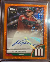 Alek Thomas [Orange Cracked Ice] Baseball Cards 2023 Topps World Classic Autographs Prices