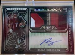 Bijan Robinson [Yellow Electric Etch] #105 Football Cards 2023 Panini Obsidian Signature Prices