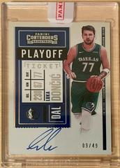 Luka Doncic [Playoff] #VT-LDC Basketball Cards 2021 Panini Contenders Veteran Ticket Autograph Prices