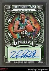 Rolando Blackman [Green] Basketball Cards 2021 Panini Obsidian Galaxy Autographs Prices
