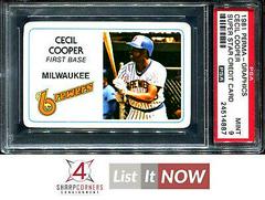 Cecil Cooper Baseball Cards 1981 Perma Graphics Super Star Credit Card Prices