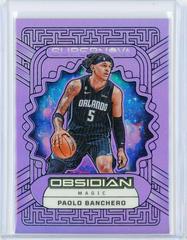 Paolo Banchero [Purple Flood] #1 Basketball Cards 2022 Panini Obsidian Supernova Prices