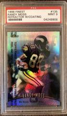 Randy Moss [Refractor w/ Coating] Football Cards 1998 Topps Finest Prices