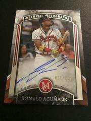Ronald Acuna Jr. #AA-RAJ Baseball Cards 2022 Topps Museum Collection Archival Autographs Prices