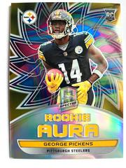 George Pickens [Neon Marble] #AUR-GPI Football Cards 2022 Panini Spectra Rookie Aura Prices