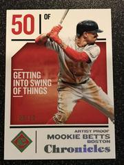 Mookie Betts #10 Baseball Cards 2018 Panini Chronicles Prices
