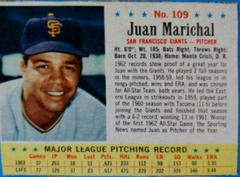 Juan Marichal [Hand Cut] Baseball Cards 1963 Post Cereal Prices