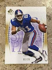 Amani Toomer [Gold] #62 Football Cards 2003 SP Authentic Prices